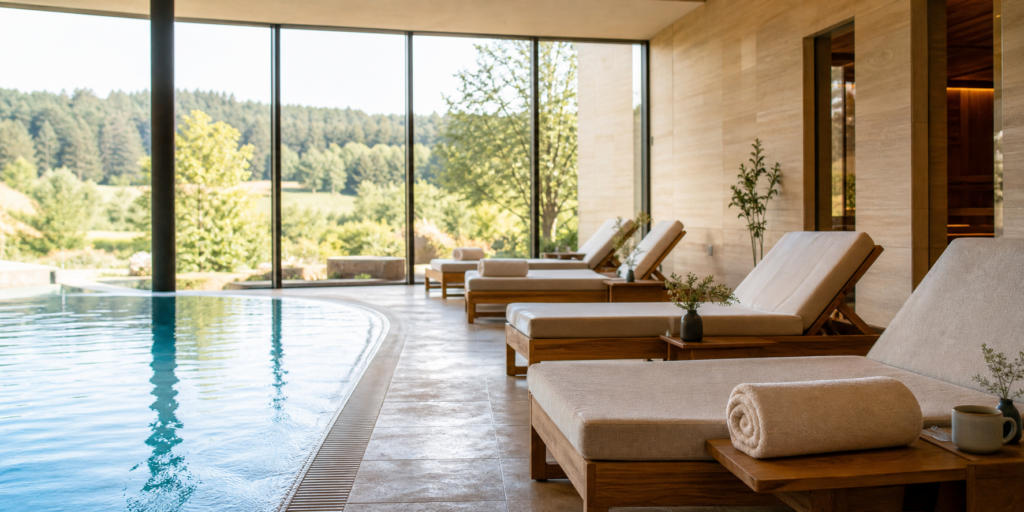 Rustige alpine spa bij een adults-only wellness hotel in Oostenrijk